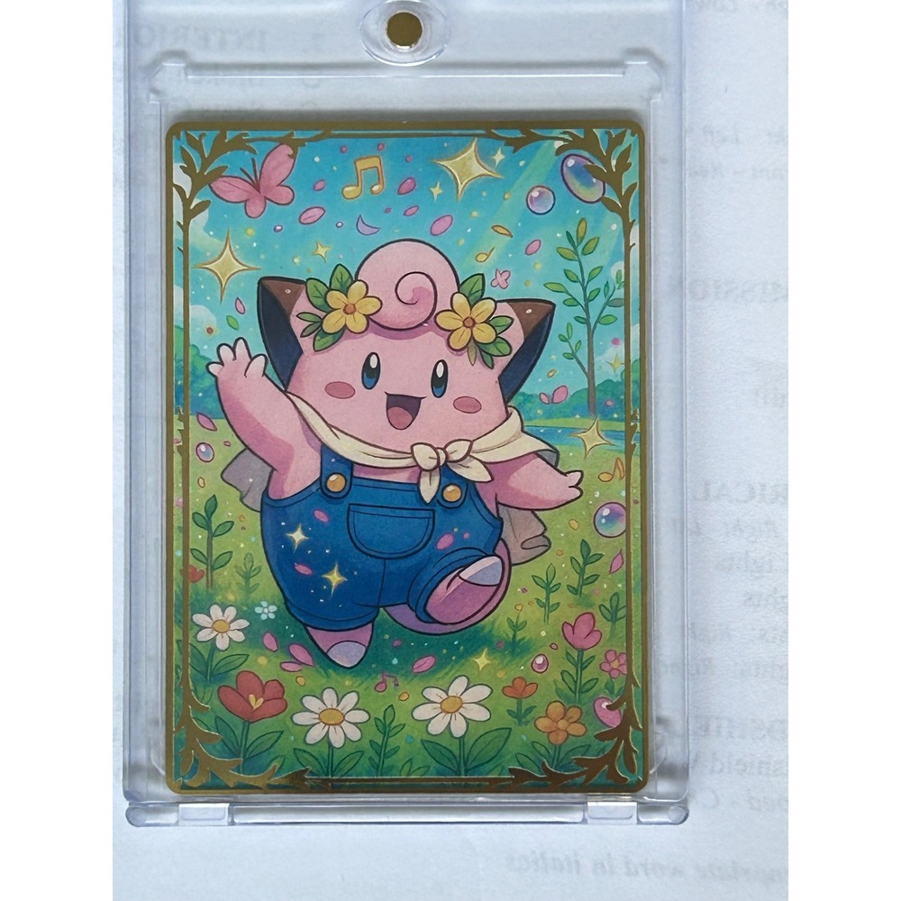 Pokemon Clefairy Metal Fan Art Card